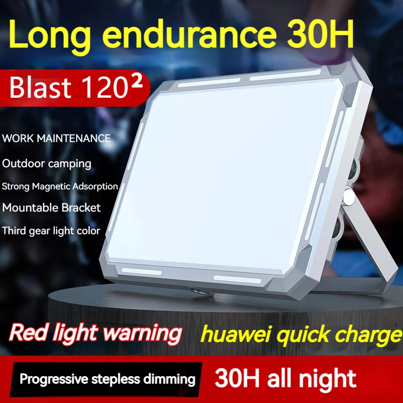 Luz LED para tienda de campaña, reflector recargable, iluminación de emergencia para exteriores de alta potencia, lámparas de noche colgantes portátiles impermeables