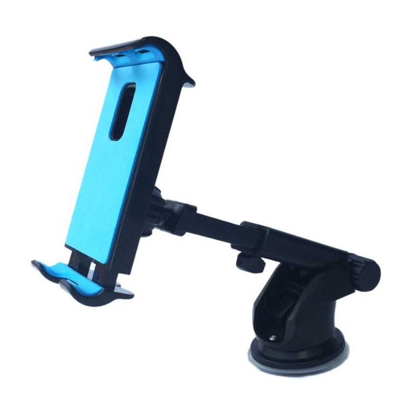 Biltelefoner tabletholder til samsung honor ipad pro air mini 1234 7 8 gps 360 graders justerbar mobil sugekopbeslag: Blå
