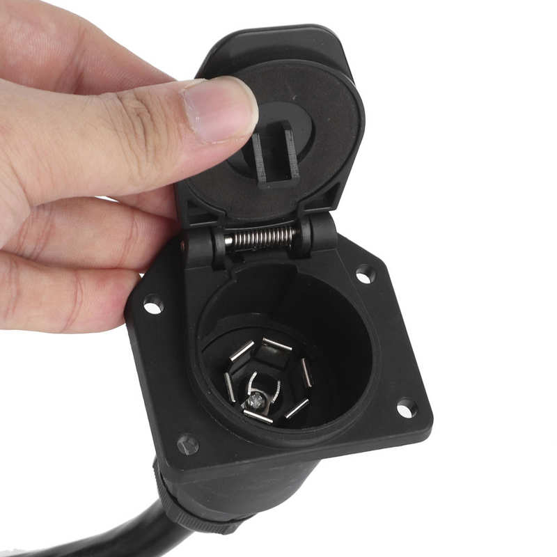 tow hook trailer towing hitch Trailer Extension Cord 7 Way 3.5ft Double Prong Male Plug Connector RV Connecting Line car