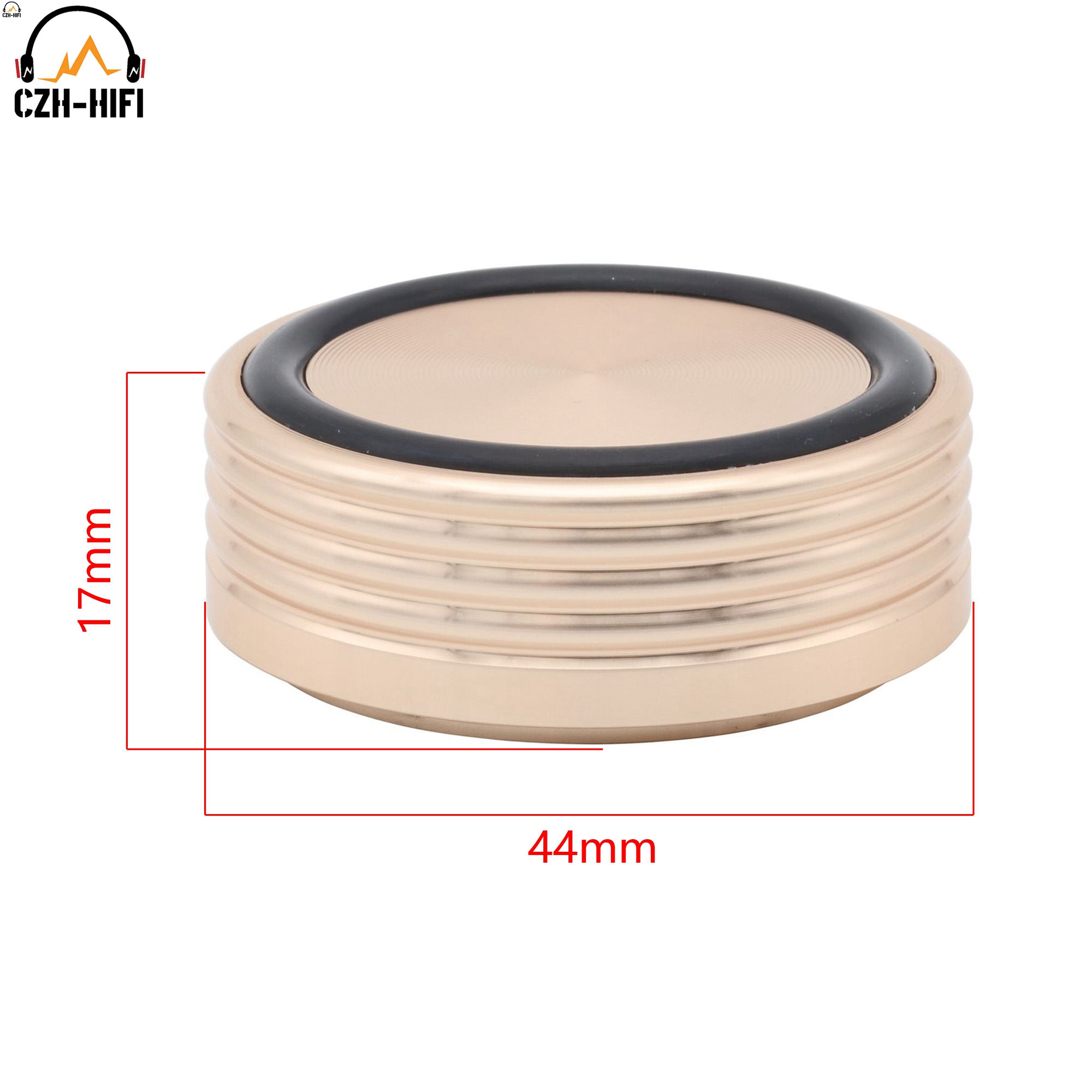 44Mm 39Mm Machinaal Bewerkte Massief Aluminium Luidsprekerisolatie Standaard Basisversterker Cd-Speler Draaitafel Spike Feet Mat Pad Cone Audio Diy: green