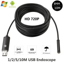 Endoscoop 8mm USB Endoscoop Android 5M 10M OTG PC USB Endoscopio Mini Endoscoop Camera 720P Inspectie waterdichte Telefoon Camera