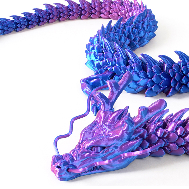 3d bedrukte chinese draken met beweegbare ledematen die meubels en decoraties kunnen verplaatsen; dit zijn verzamelobjecten die de moeite waard zijn om te kopen.