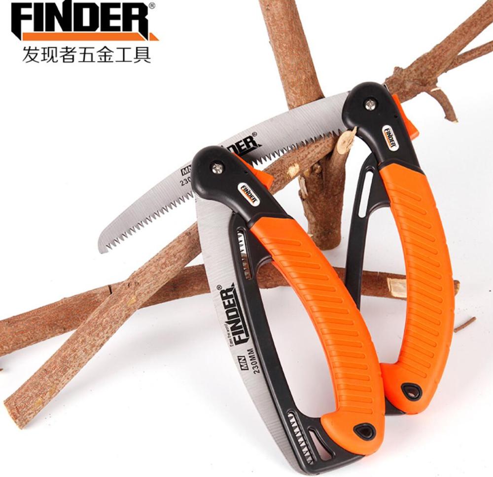 Garden Saw 9 Inch Folding Mini Saws Farm Tools Three Sides Grinding Handsaw Fruit Tree Saw Home Garden Pruning Saw