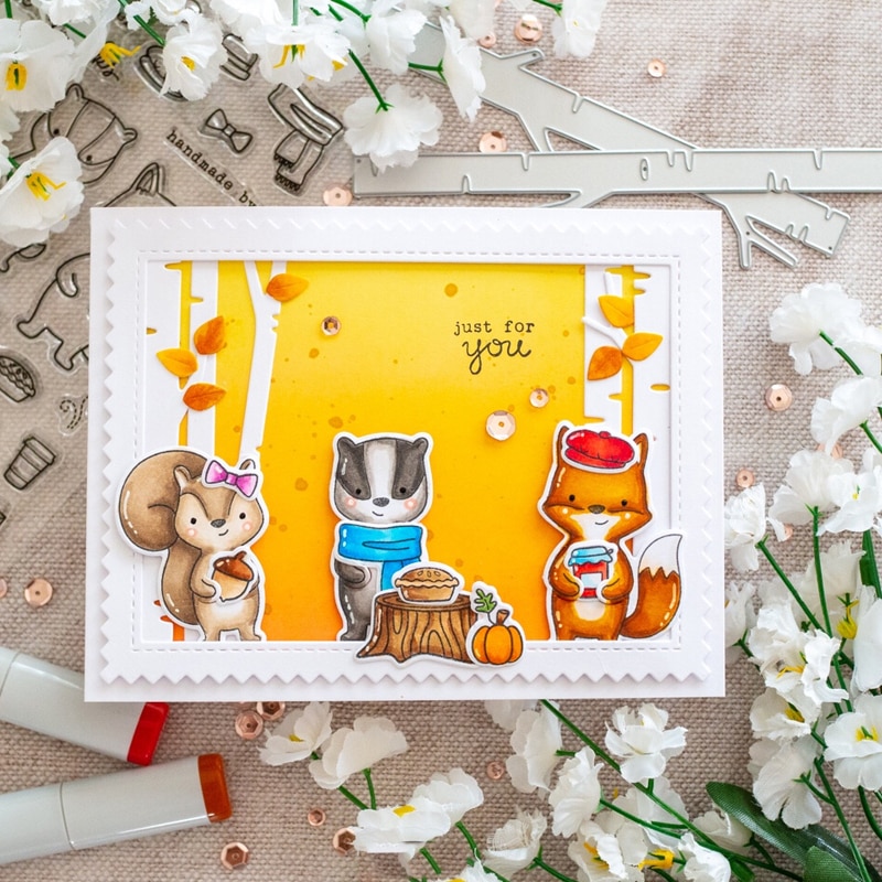 Marcos de árboles de abedul troquelados de Metal para DIY álbum de fotos decorativo en relieve tarjetas de papel manualidades troquelado