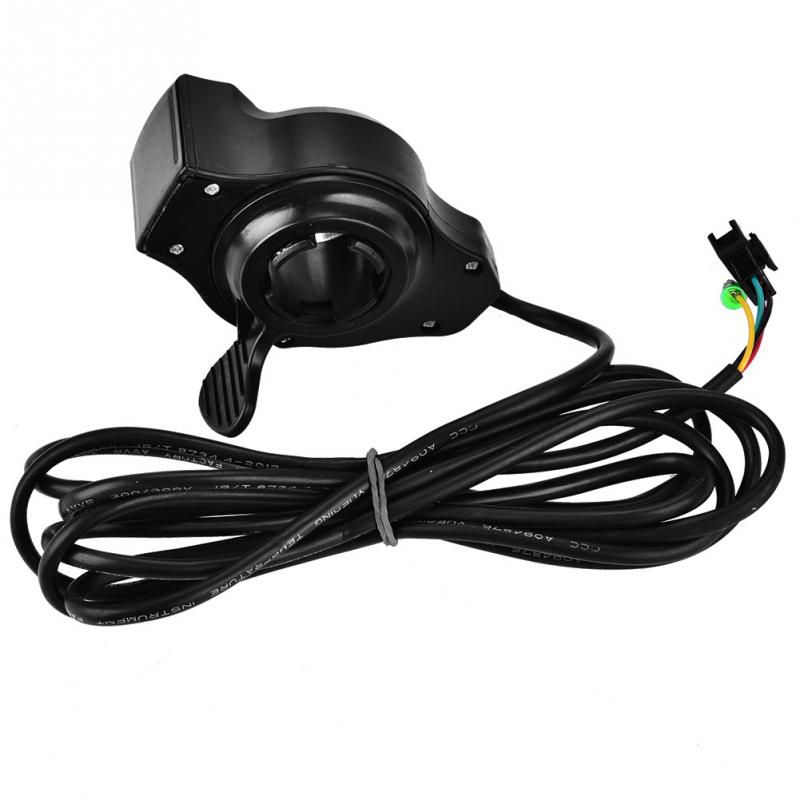 12-99V E-bike Thumb Throttle met LCD Display Elektrische Scooter Stuur Zwart Thumb Throttle Grips Voor elektrische Fiets Accessoire