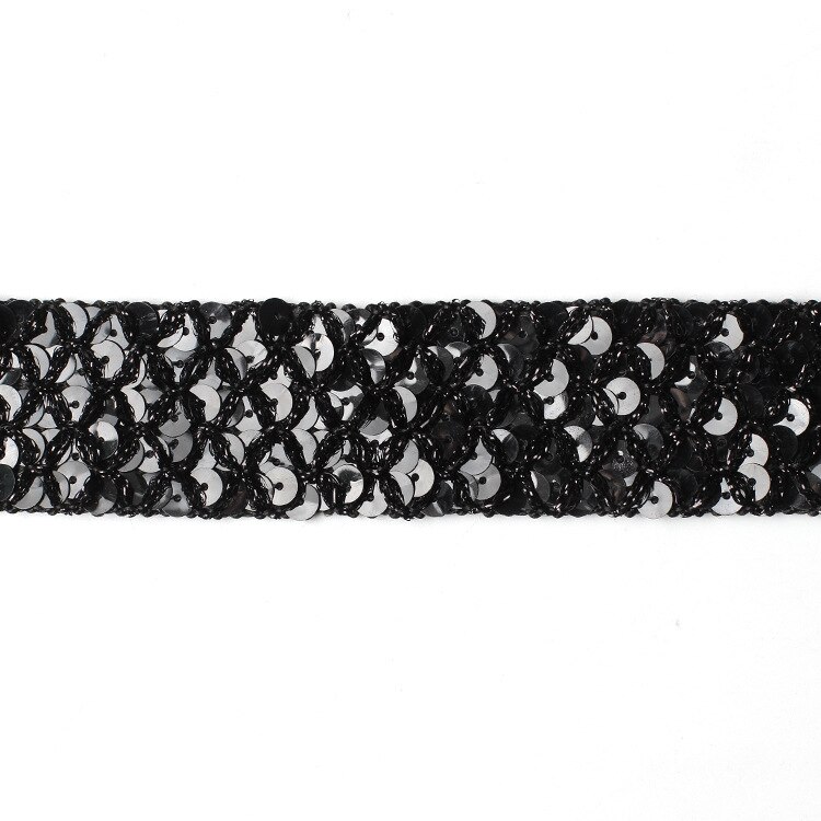 Black Velvet Sequins Chokers Necklaces for women Silver Color Golden Shining Collar Necklaces Wide Chokers Jewelry