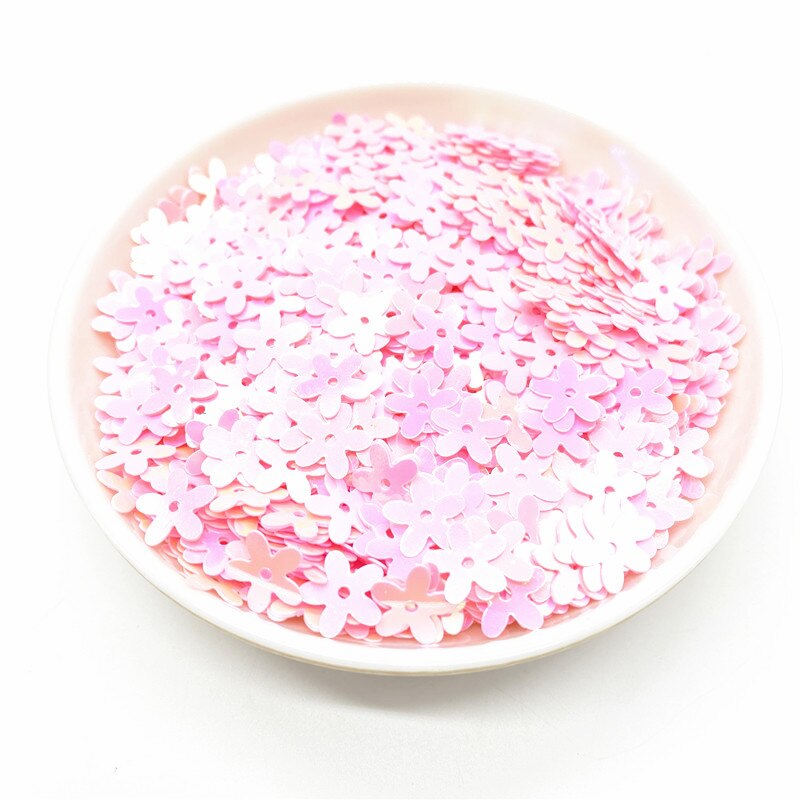 500Pcs/Lot 10mm Sequins PVC Flat Flower Shape Loose Sequin Paillettes Sewing Craft DIY Scrapbooking: 06