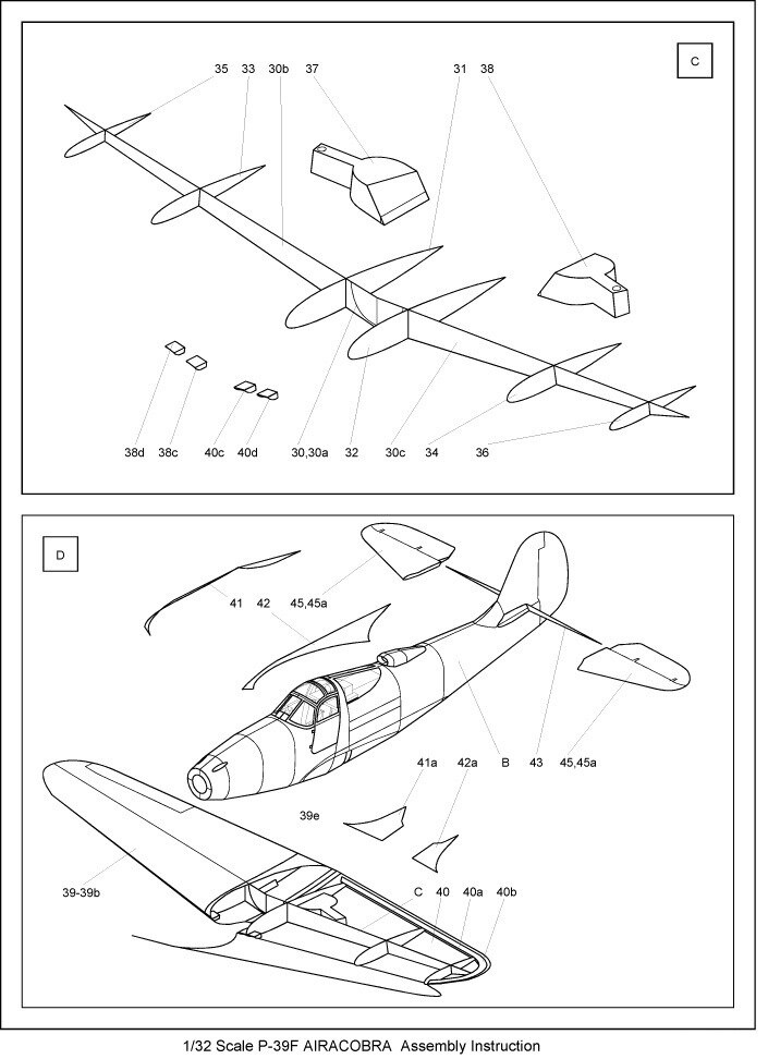 1:32 P-39 Q-25 Airacobra Gevechtsvliegtuig Vliegtuig Papercraft Montage Hand Huiswerk 3D Voor Maken