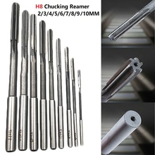 Optional 2-10mm H8 Chucking Cobalt M35 Reamers H8 Machine Reamer High Speed Steel Rotating Tools Straight Shank