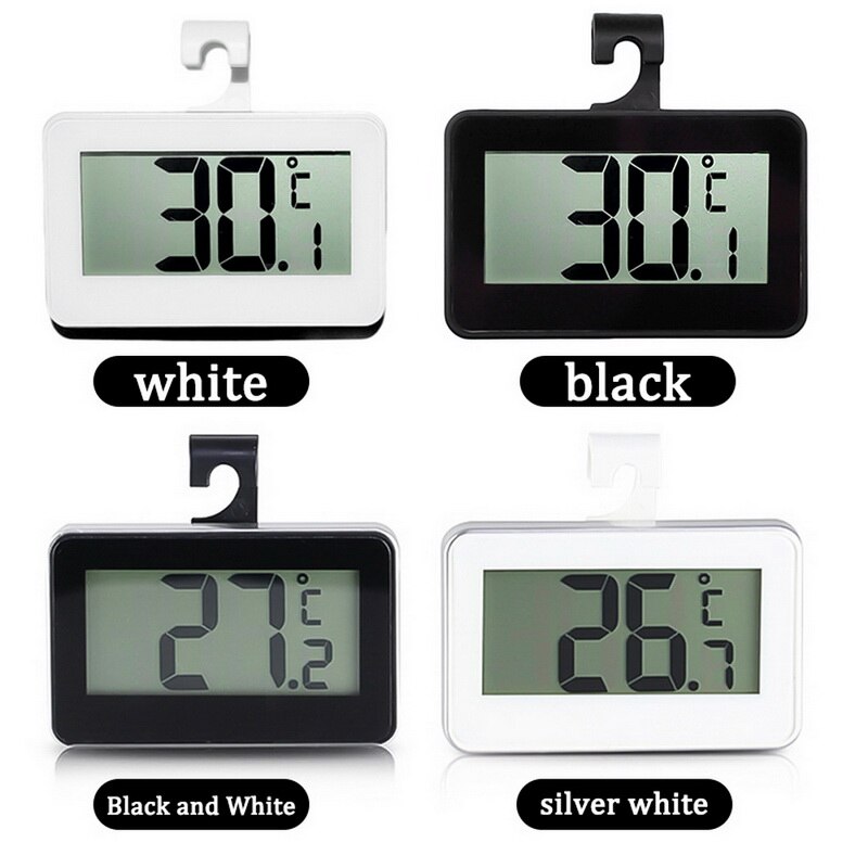 Waterproof Digital Thermometer LCD Digital Screen Precision Refrigerator Thermometer Fridge Freezer with Adjustable Stand