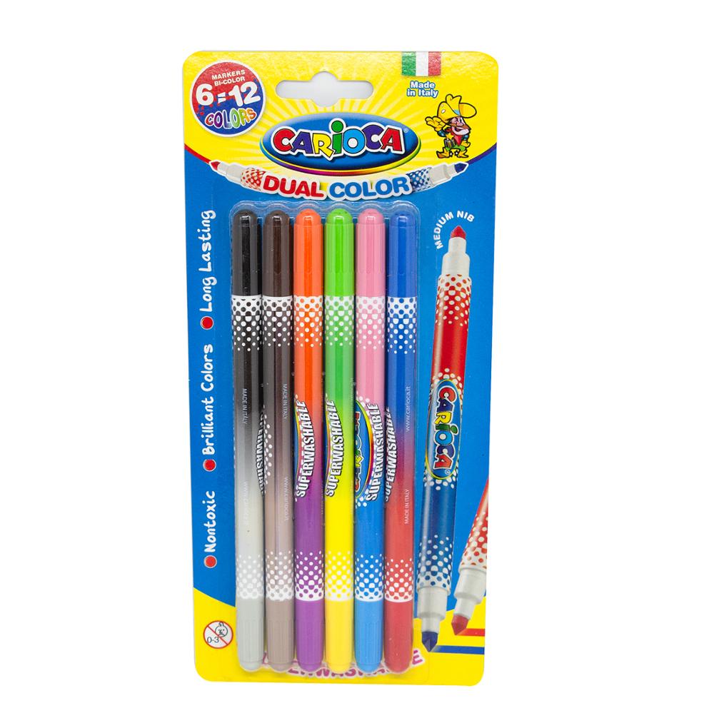 ROTULADOR CARIOCA DUAL COLOR ROTULADORES SUPERLAVA... – Grandado