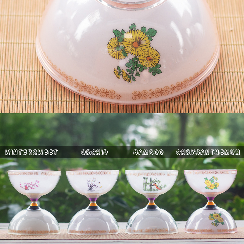 Chinesischen stil 1 lager spielzeug diabolo set verpackung mit string tasche china