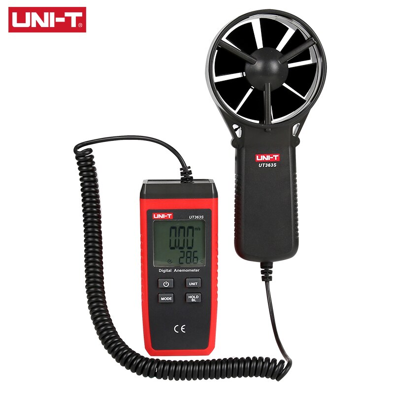 UNI-T UT363S Split Digital Anemometer High Precision Anemometer Wind Speed Meter Air Volume Ambient Temperature Tester