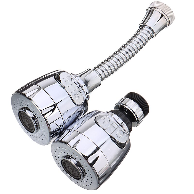 Water Saving Faucet Extender 360 Degree Rotatable Bubbler Water Saving High Pressure Nozzle Filter Tap Adapter Faucet Extender