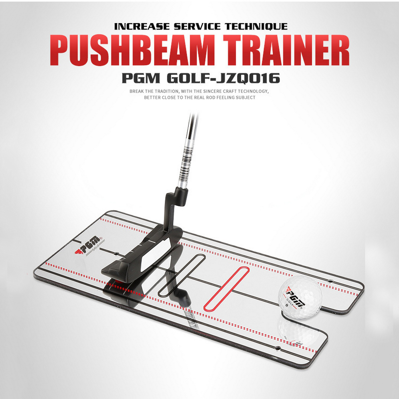Golf Putting Mirror Alignment Training Aid Swing Trainer Eye Line Golf Swing Straight Practice Golf Accessories 30x14.8cm