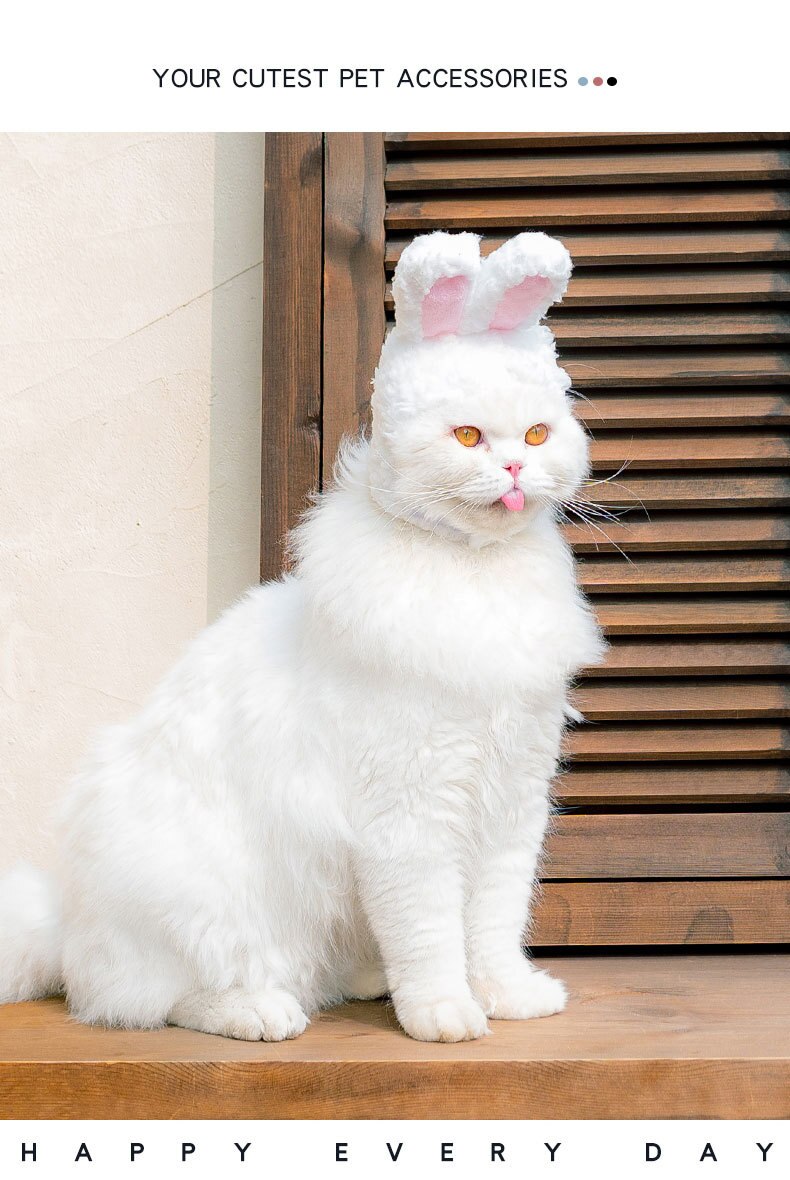 niedlich Kostüm Hase Hase Hut mit Ohren Katzen&Ampere;klein Hund Party Kostüm Ostern Zubehörteil Headwear Party Kleid,fotografisch Requisiten