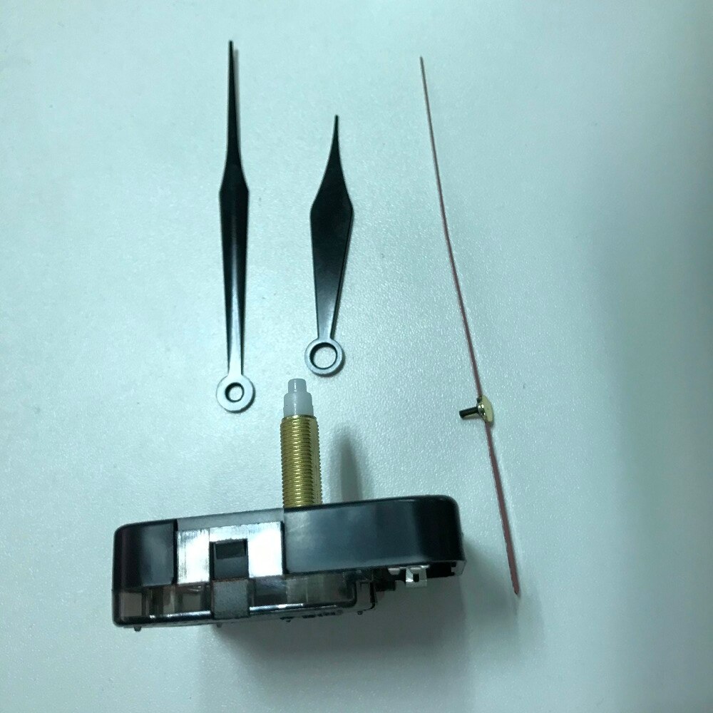 Silent Quartz Clock Movement Clock DIY with black pointer Wall clock movement replacement parts dedicated 28MM Shaft Sweep
