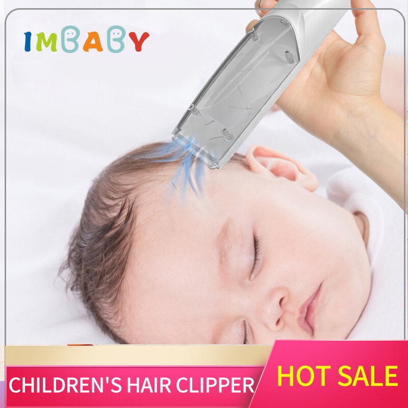 USB Baby Elektrische Haar Trimmer Automatische Sammeln Haar Clipper Infant Stumm Wasserdicht R-Winkel Keramik Rasiermesser Schlaf Haarschnitt Hause-verwenden