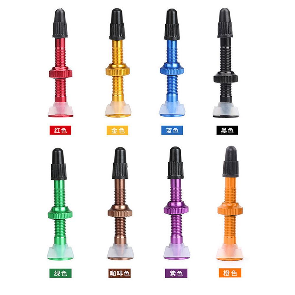 1 Pcs Mtb Fiets Extender Presta Ventielen Voor Bike Tubeless Tire Core Aluminium Klep Fiets Reparatie Tool Accessoires 40mm/60Mm: Red 60MM