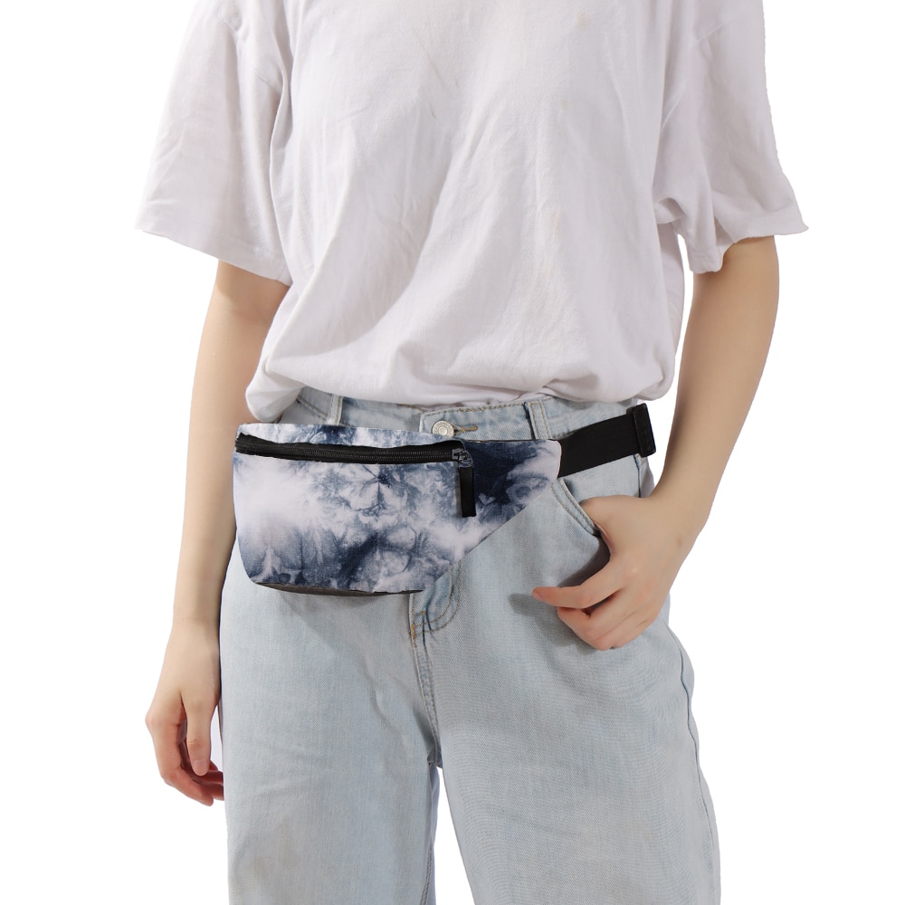 Deanfun 3d tryck marmor midjeväskor justerbale fanny pack dragkedja resor dam rumpa väska 18016