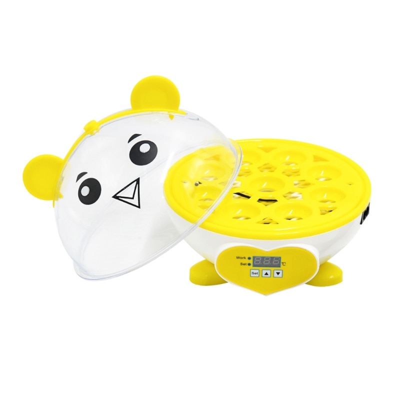 9 Partition Eggs Incubator Mini Brooder Birds Automatic Thermostat Breeding Digital Display Hatching Chicken Duck F