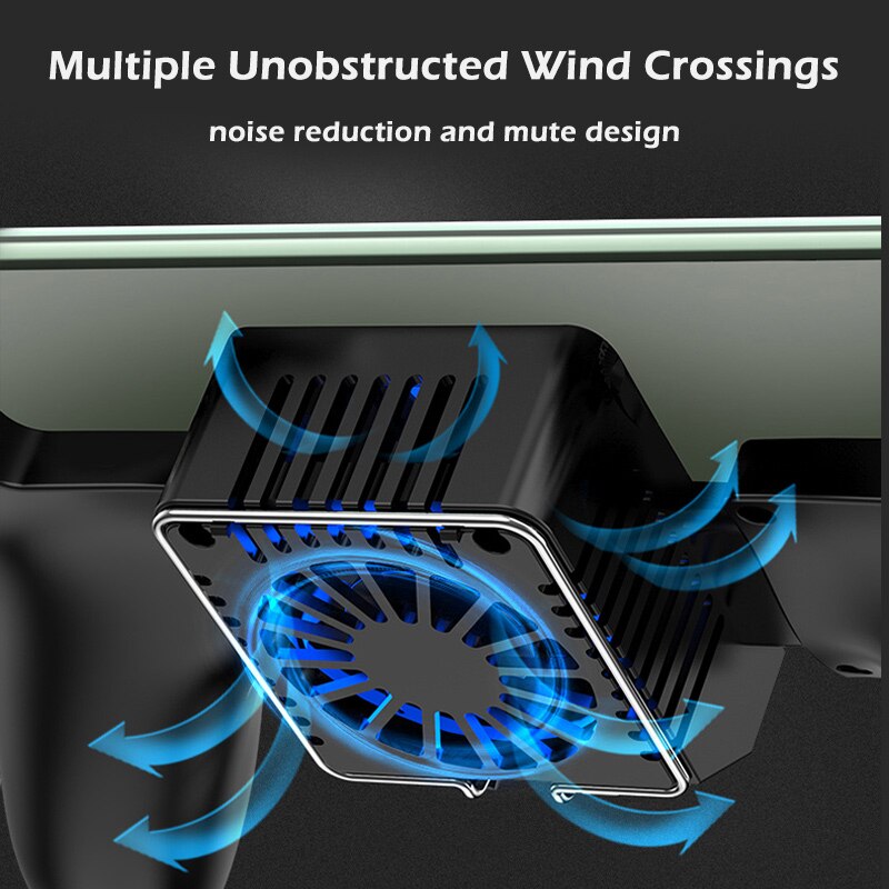 Mobile Phone Cooler Handle Semiconductor Cooling Fan Holder For iPhone Xs Max Xs XR Samsung Mobile Radiator Gamepad Controller