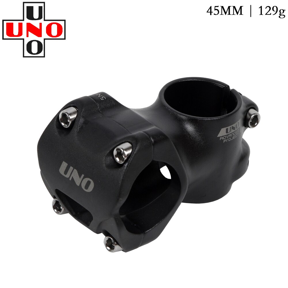 UNO AM DH Mountain Bike Stem 0 Degrees 35/45mm CNC 31.8 Road Bicycle Handlebar Stem