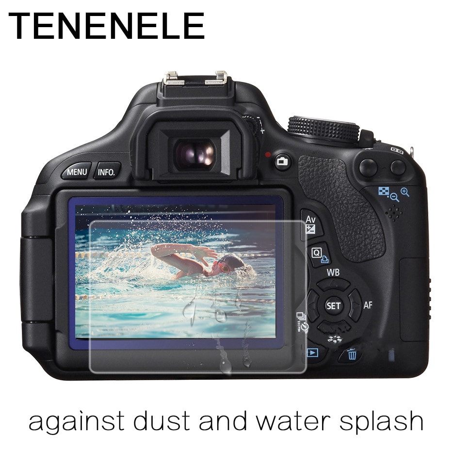 Skærmbeskytter til canon eos 6d 60d 600d hærdet glas lcd beskyttelsesfilm hd til canon 600 60 6 d kamera skærmbeskytter