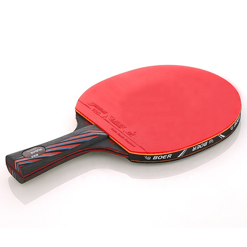 6 -stjerners bordtennisracket gummi nano karbon bordtennis flaggermus blad klebrig toner lim pingpong trening