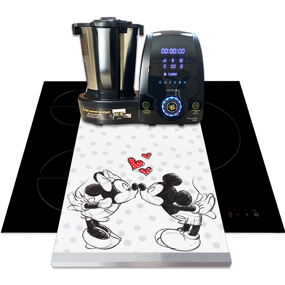 ¡BASE PLATAFORMA DESLIZANTE VINILADA PARA MAMBO THERMOMIX MOUNSIER 60X40cm COCINAR CON la TABLA! MOVER ROBOT COCINA CON RUEDAS
