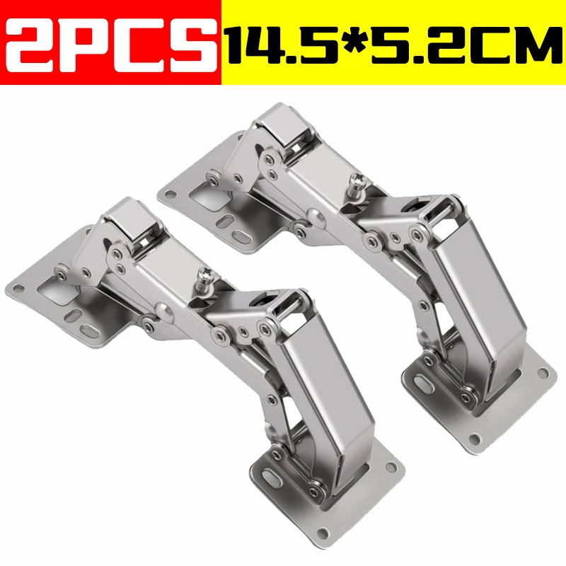 170- graders hengsler rammeløse skapdørhengsler skjult hydraulisk justerbar monteringshengsel garderobe myklukkende bufferdempere: Sølv