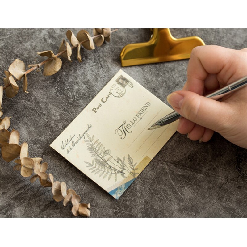 12 stuks/pak schattige vintage mini-papieren enveloppen met venster, envelop voor huwelijksuitnodigingen