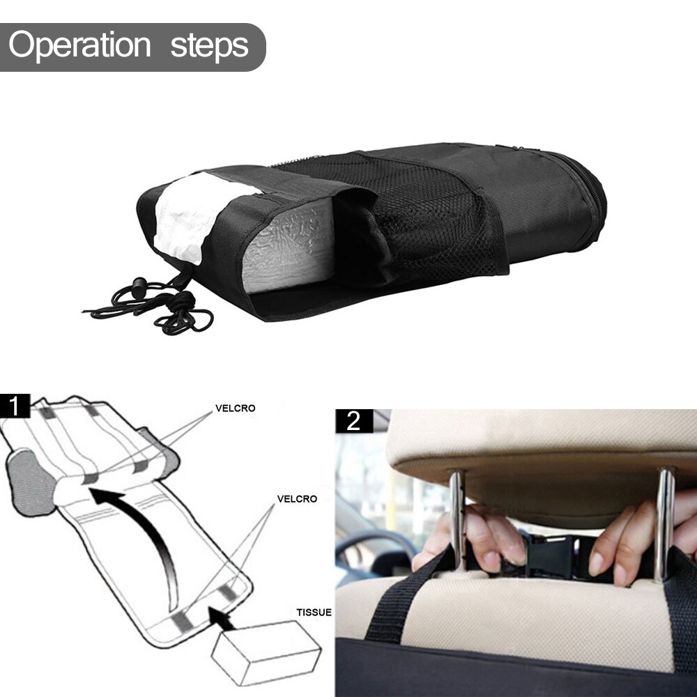 Bilsete rygg hengende bag organisering multi-lomme isolert mat vann oppbevaring netting bag container bil oppbevaring rydding poser