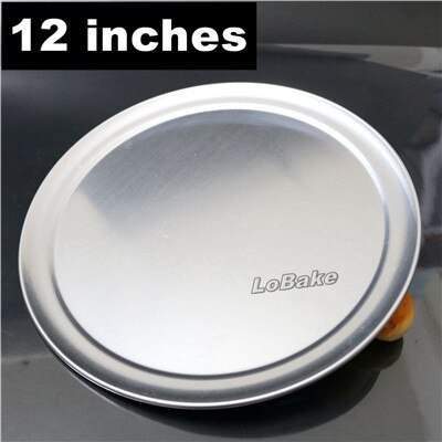 arrivals 6, 8, 10, 12, 14 inches shallow pizza pan anodic aluminium alloy cake bakery holding tray for DIY kitchen bakeware: 12 inches