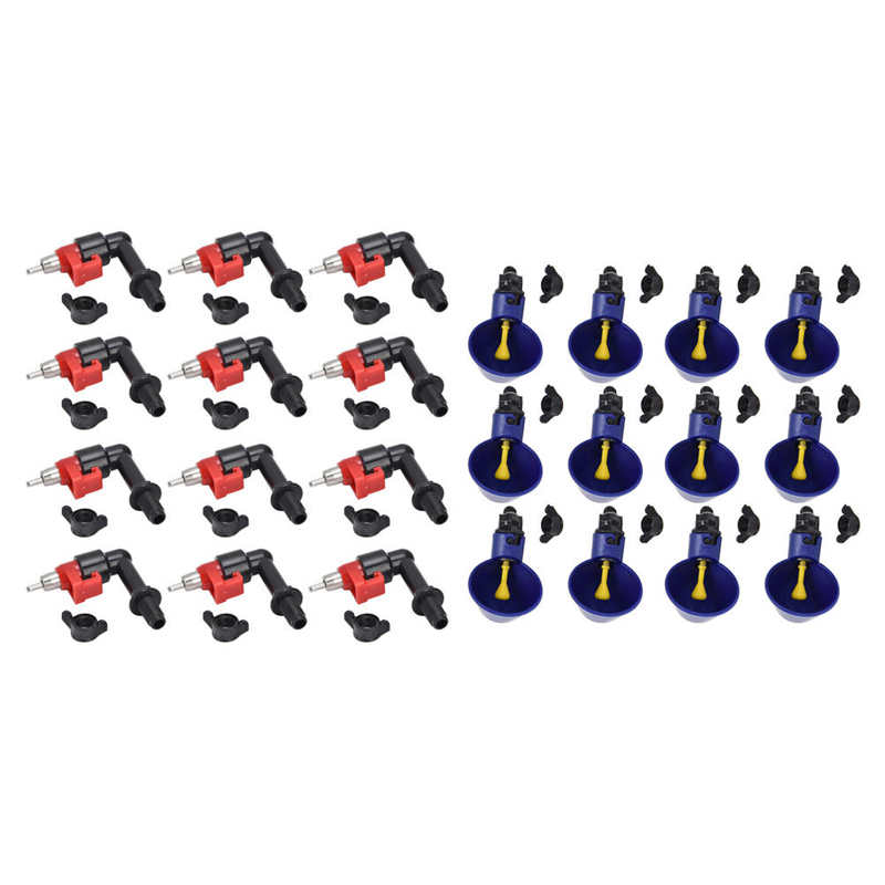 Chicken Watering System Chicken Waterer Chicken Water Cup PP Plastic Durable for Farm for Animal Husbandry