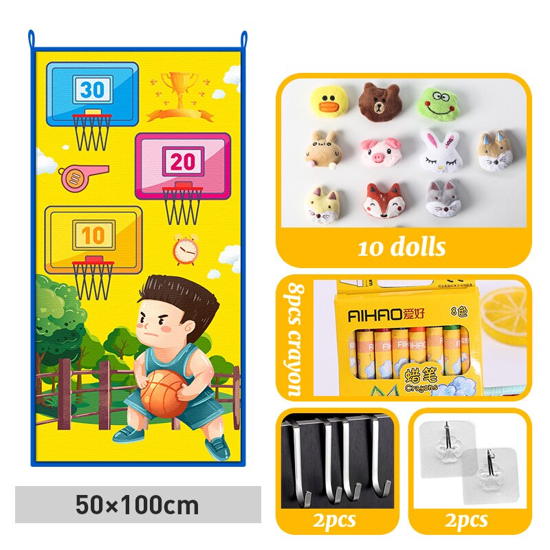 Touch High Games Kids Sports Toys for Children Touch The High Equipment Pull Up The Trainer Jumping Blanket Ourdoor Indoor Toys: 50x100 Set B