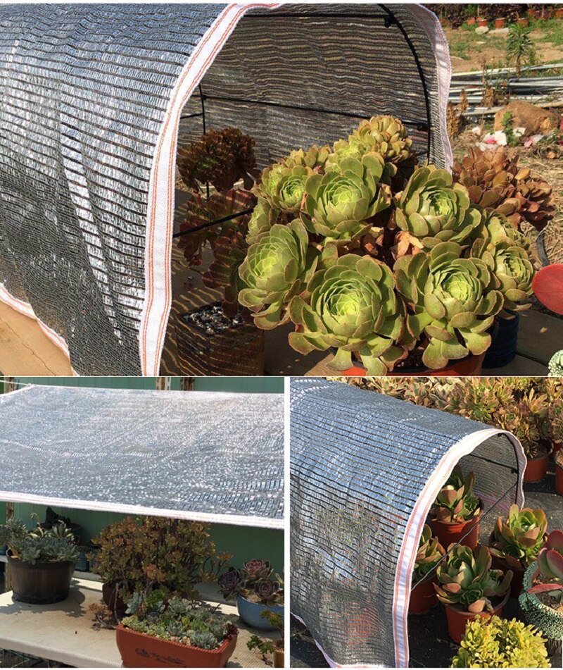75% Shading Kas Reflecterende Zonnescherm Netto Outdoor Tuin Aluminiumfolie Ademend Bloemen Beschermende Luifels