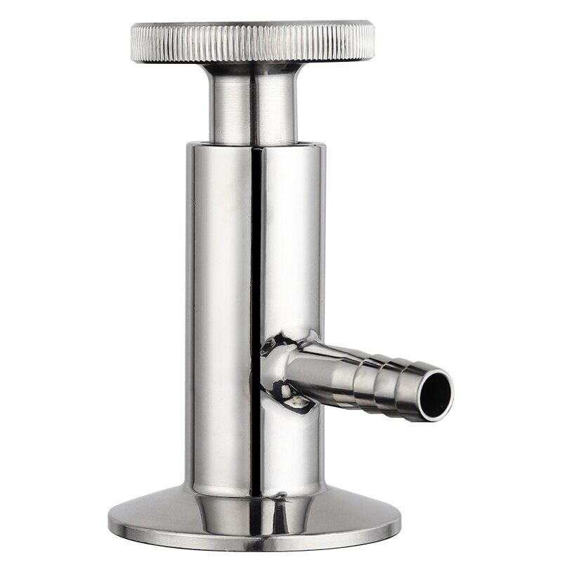 Sanitary Sampling Valve 304 Stainless Steel 50.5mm 25.4mm Ferrule OD Fit 1/2" 1.5" Tri Clamp Pipe Fitting Homebrew Hardware