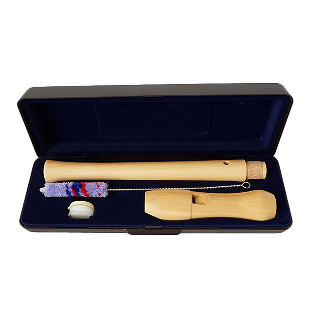 Wooden Clarinet Maple Wooden Soprano Recorder German Style Instrument With Cleaning Rod For Kids Adults 8 Holes