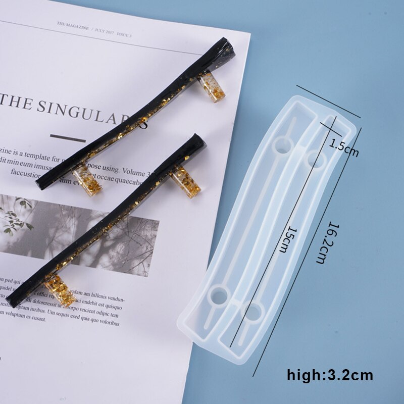 Silicone Cabinet Cupboard Handle Resin Casting Mold Fruit Tray Epoxy Mould Craft DIY