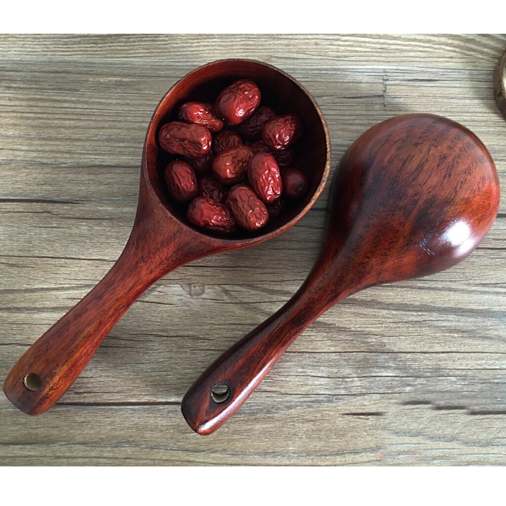 Cuchara de madera para sopa utensilio de cocina cucharón de la vajilla cuchara de Catering
