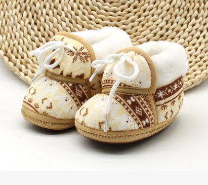 Neugeborenen Baby Booties Winter Warme Pelz Gefüttert Spitze hoch Krippe Schuhe nicht-Unterhose Weiche Sohle Säuglings Prewalkers Zubehör 0-18 monate