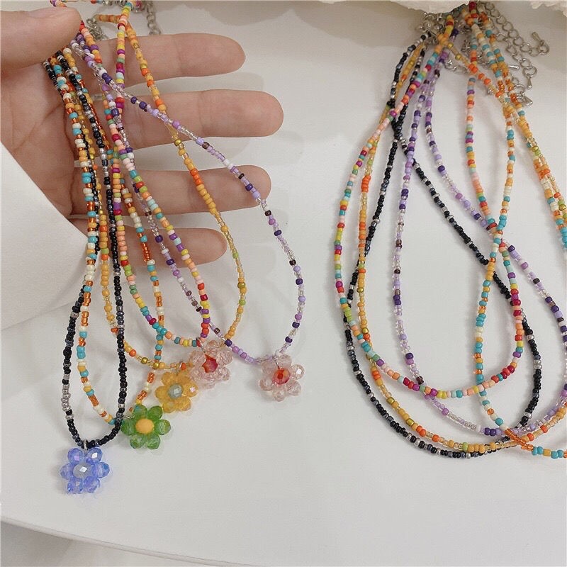 Donarsei zdobione paciorkami w stylu Boho Red Cherry naszyjnik dla kobiet śliczne Handmade owoce małe koraliki Chokers naszyjniki biżuteria Boho