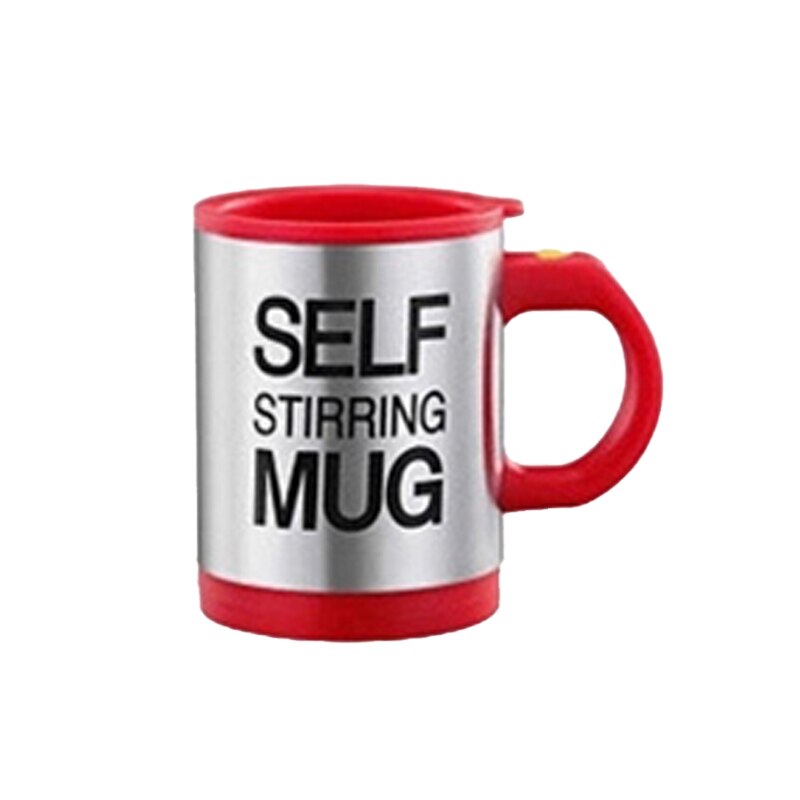 450Ml kubek samomieszający automatyczny kubek mieszający ze stali nierdzewnej robić kawy kubek mieszający kubek Dom gabinet kubek termiczny: czerwony 350ml