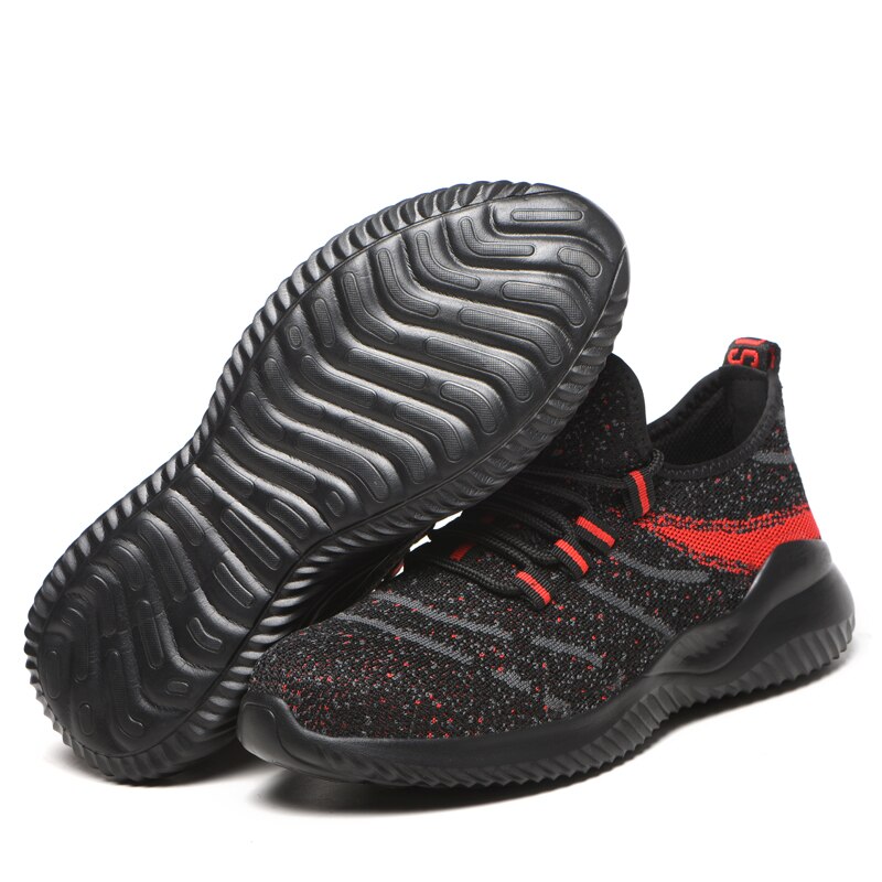 Steel Toe Cap Safety Shoes for Men Lightweight Indestructible Work Safety Boots Anti-smash Outdoor Breathable Comfort Sneakers