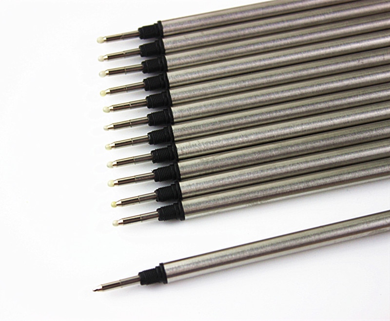 Black ink Roller ball screw type 0.7mm refill , rollerball ink refills pack of 10 pieces
