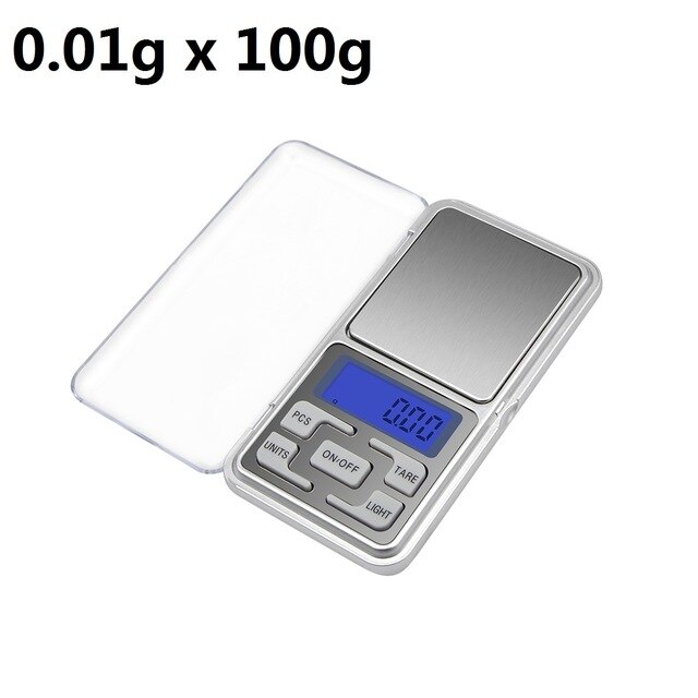 0.01g/0.1g Precision LCD Digital Scales 500g/1000/3000g Mini Precision Backlight Electronic Grams Weight Balance Scale