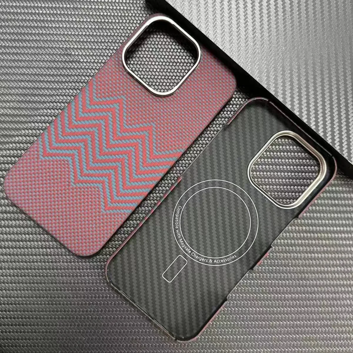 Para Magsafe funda magnética para iPhone 15Pro/ 16 Pro Max funda de fibra de carbono cubierta fina de fibra de aramida para iPhone 16pro funda de carbono