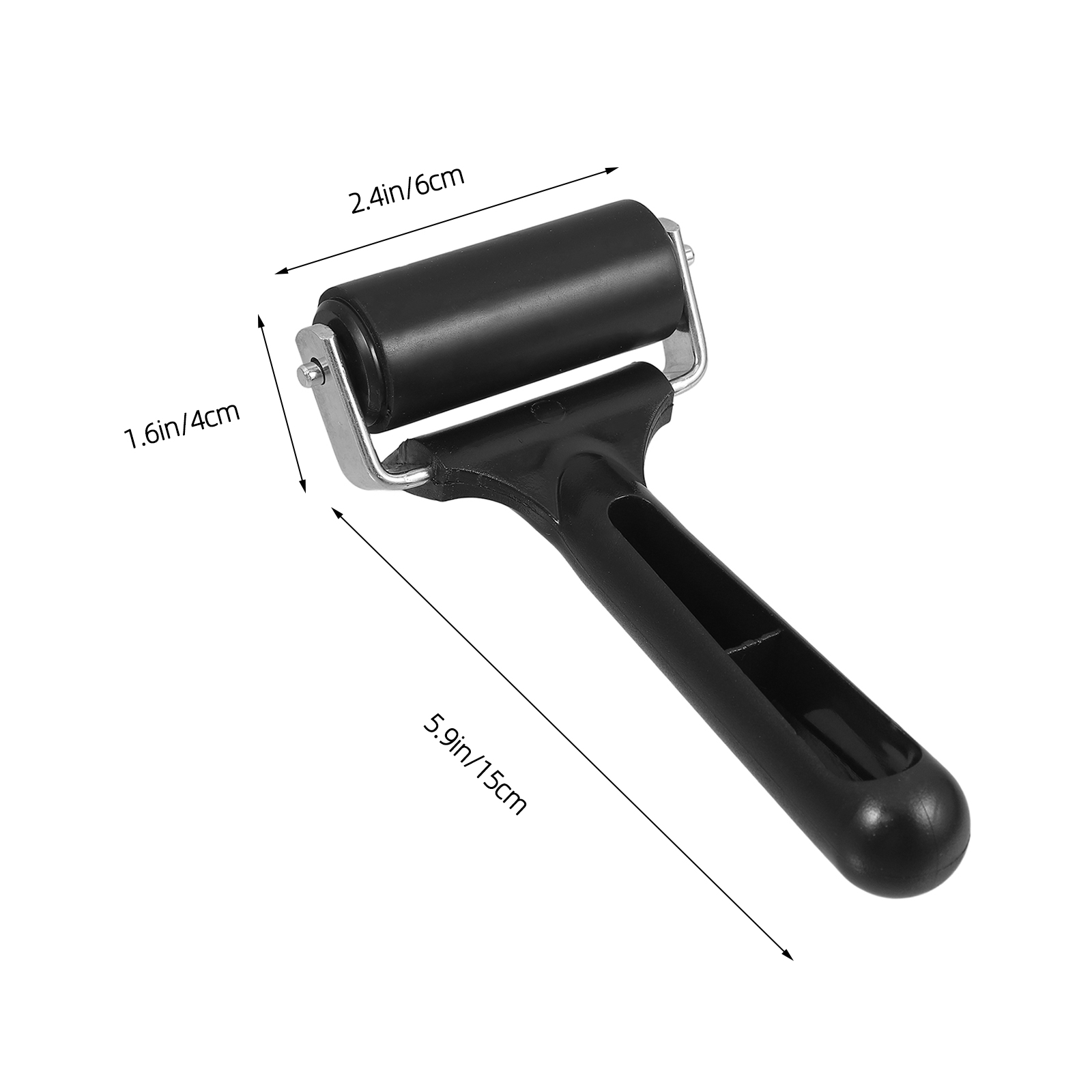 Rolo de borracha com estrutura de metal resistente para ferramentas de construção de fita antiderrapante, ferramentas de tinta e estampagem