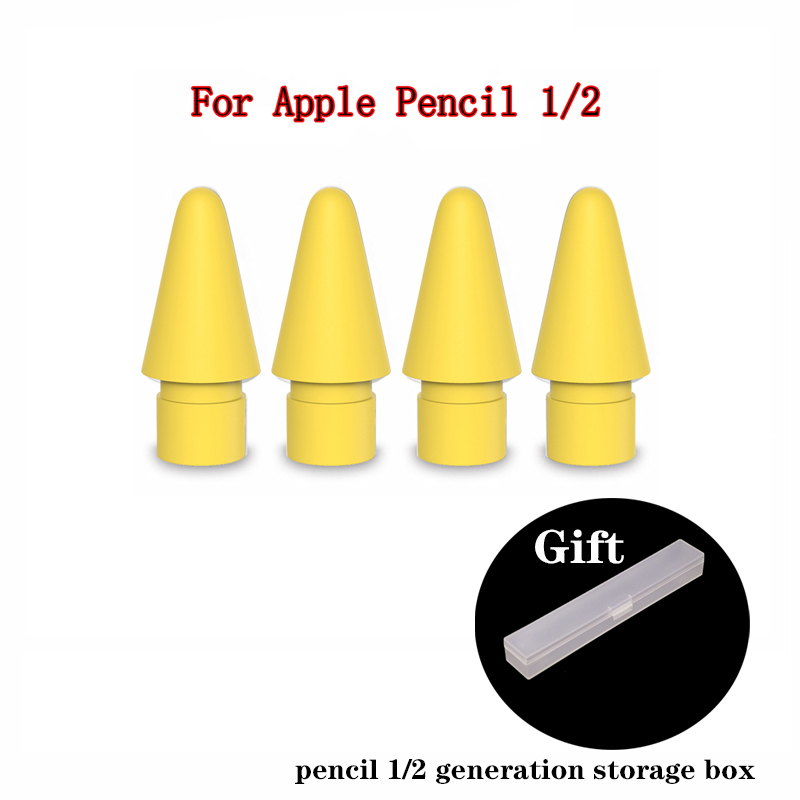 Per Apple Pencil Tip punta di ricambio di ricambio per Apple Pencil 1a 2a generazione di stilo per Apple pencil nib peilinc pencil Tip: 4 yellow pencil tip